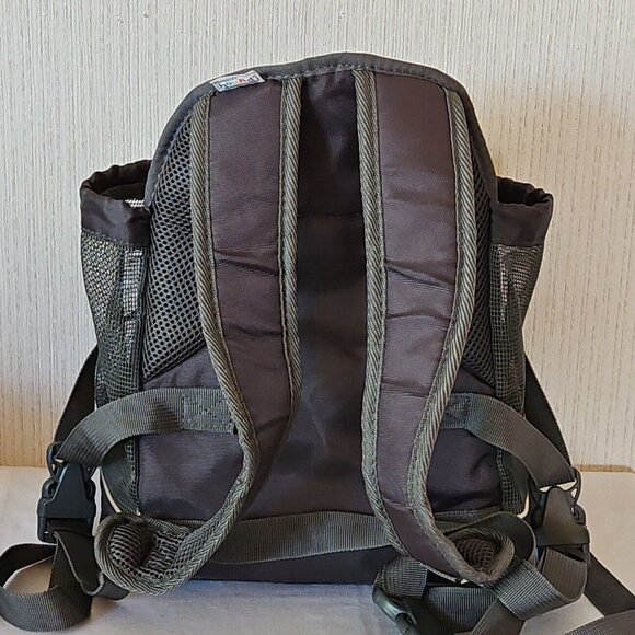 Outward Hound Dog Backpack Ripstop Pet Carrier Bag Padded Small Gray Cargo Pkts - Picture 7 of 12